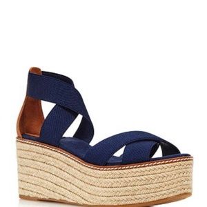 Tory Burch high wedges color blue
